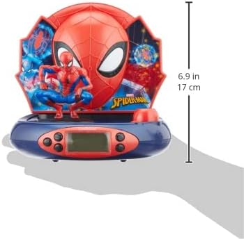 Réveil projecteur Spider-Man avec veilleuse et projection de l'heure – Image 7