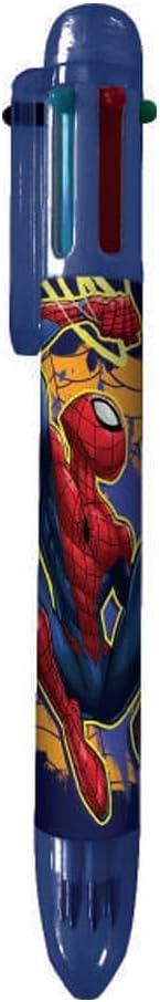 Set d'écriture Spider-Man KL88531, stylo à bille 6 couleurs