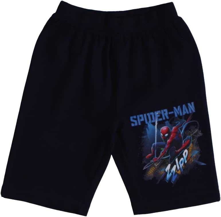 Bermuda short Spider-Man bleu en coton pour enfant taille 110