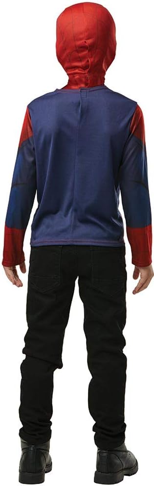 Déguisement Marvel Spider-Man enfant avec top imprimé et masque 5-8 ans – Image 4