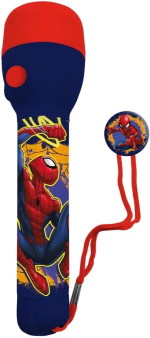 Lampe torche LED Disney Spiderman 16 cm avec poignée antidérapante