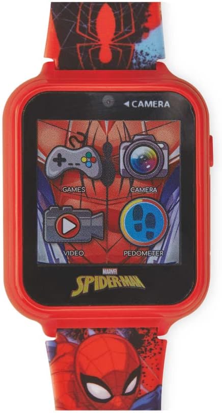 Montre interactive Spider-Man rechargeable USB avec 6 jeux et caméra – Image 3