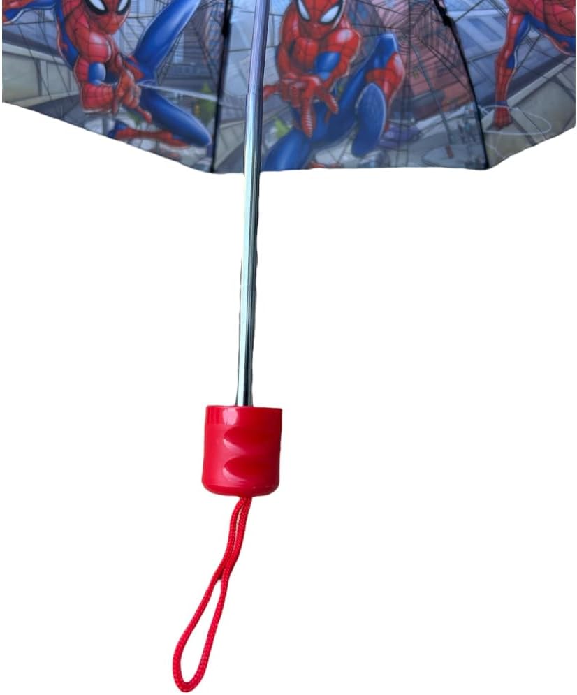 Parapluie pliant Spider-Man Marvel enfant à 8 rayons en fibre de verre – Image 5