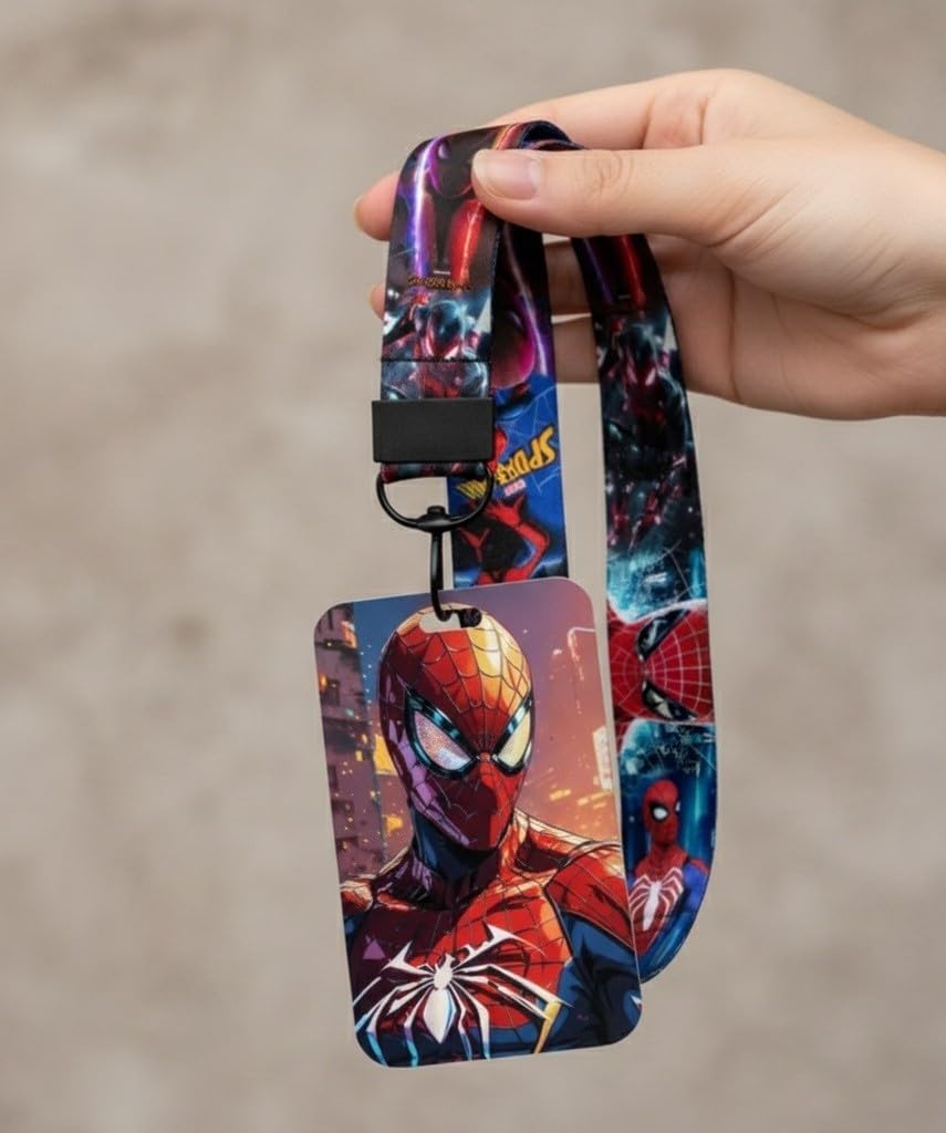 Tour de cou Spider-Man Marvel avec porte-badge rigide – Image 3