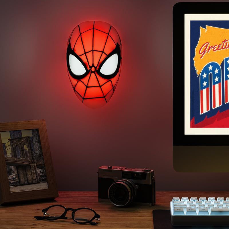 Lampe masque SPIDER-MAN Paladone avec 2 options d’alimentation – Image 3