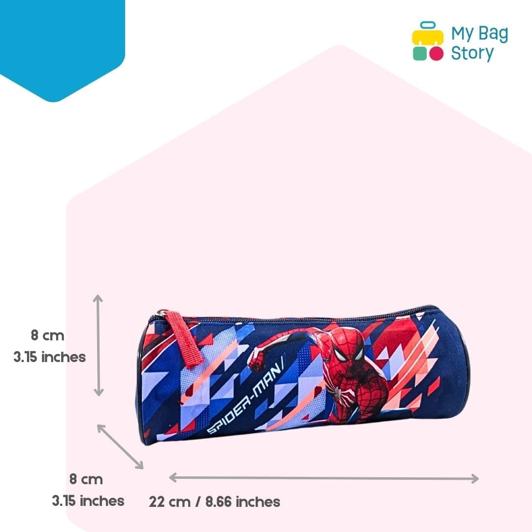 Trousse garçon Spiderman bleue 22 cm pour l'école – Image 2