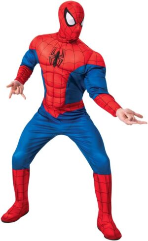 Déguisement Spider-Man Marvel adulte avec cagoule et couvre-bottes