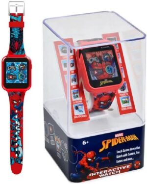 Montre interactive Spider-Man rechargeable USB avec 6 jeux et caméra
