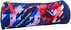 Trousse garçon Spiderman bleue 22 cm pour l'école
