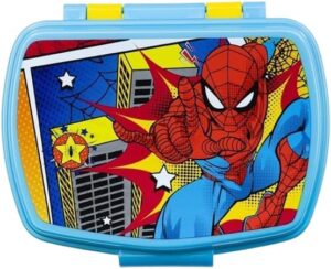 Boîte à goûter Spiderman avec fermeture sécurisée