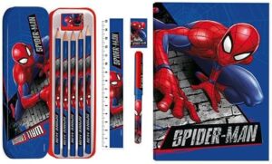 Coffret de coloriage Disney Spider-Man avec trousse à crayons enfant