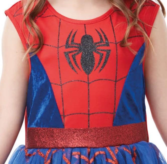 Robe de déguisement luxe Spider-Girl Spider-Man avec masque 5-6 ans – Image 4