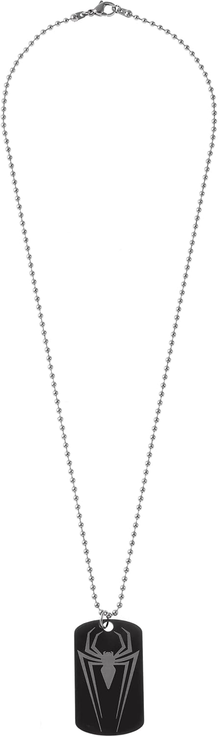 Collier Marvel enfant Spider-Man en acier inoxydable avec pendentif, longueur 56 cm – Image 2