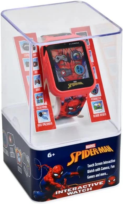 Montre interactive Spider-Man rechargeable USB avec 6 jeux et caméra – Image 5