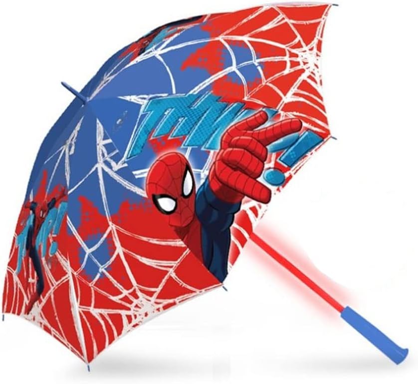 Parapluie Spider-Man Disney 18 avec ouverture auto et lumière LED