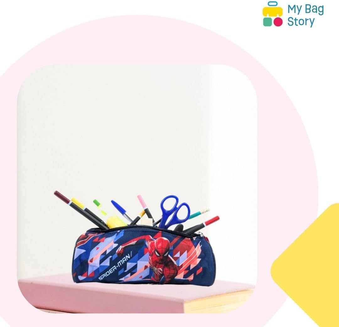 Trousse garçon Spiderman bleue 22 cm pour l'école – Image 4
