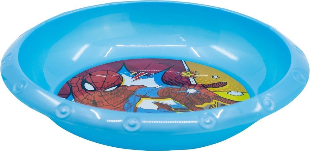 Bol enfant Marvel Spider-Man bleu en plastique alimentaire recyclable – Image 2