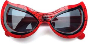 Lunettes de soleil Spider-Man enfant rouges motif araignée