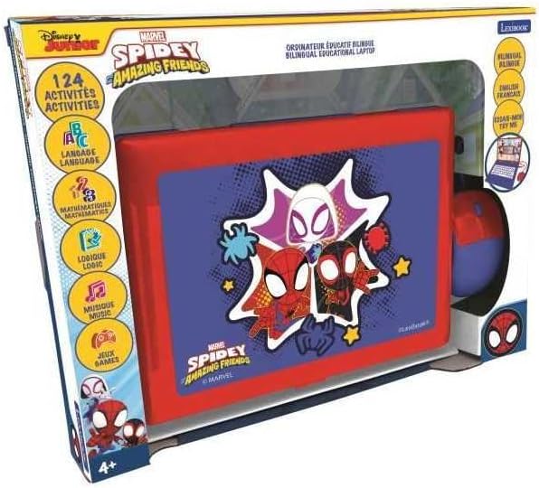 Ordinateur éducatif bilingue Spider-Man Lexibook avec 124 activités – Image 4