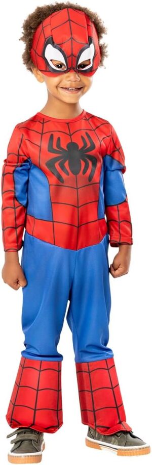 Costume classique Spidey Marvel avec masque enfant 3-4 ans