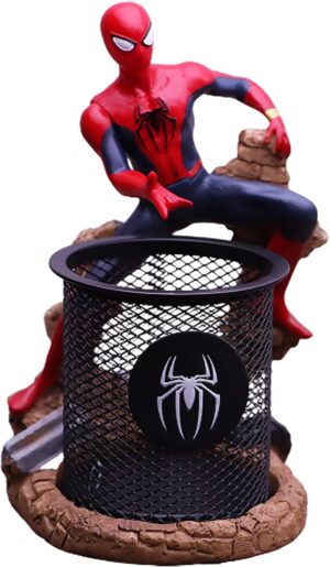 Porte-stylo et boîte de rangement en résine Capitaine Spider-Man, style 5