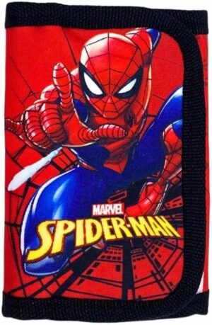 Portefeuille enfant Spider-Man avec porte-monnaie et fermeture Velcro