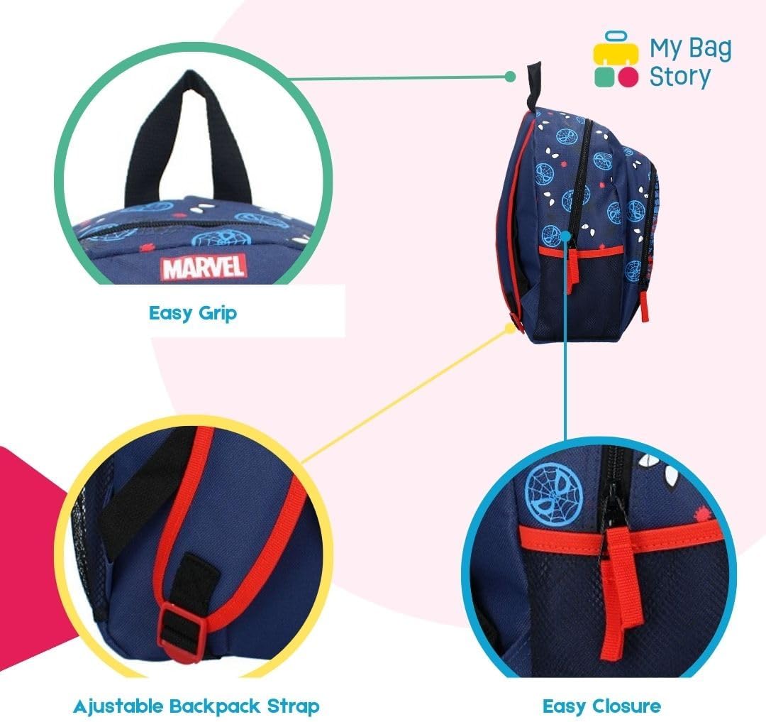 Sac à dos bleu Spiderman 35 cm pour garçon – Image 4