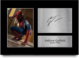 Photo imprimée signée A4 Spider-Man avec Andrew Garfield