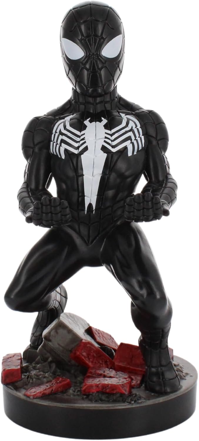 Support Cable Guys Marvel Symbiote Spider-Man pour manette ou smartphone avec câble USB - 20 cm