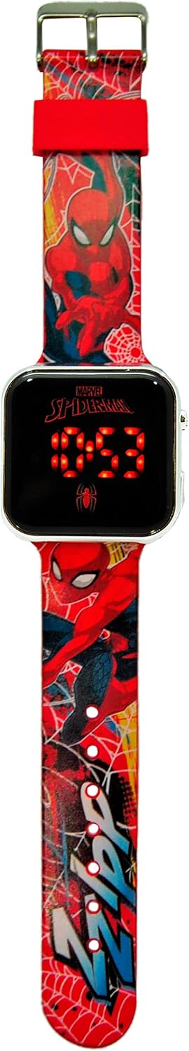 Montre LED ronde Spiderman Kids Licensing 4800