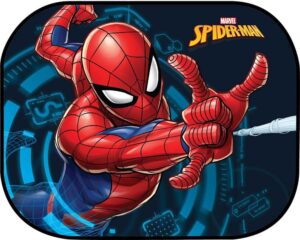 Rideau latéral auto-statique Spider-Man double couche extra dark avec étui, 44 x 35 cm