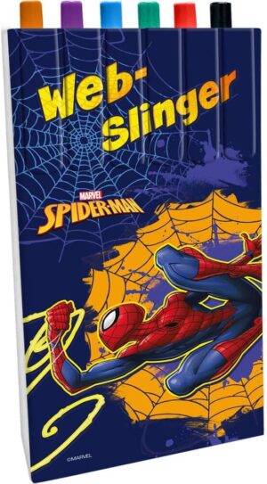 Marqueurs Disney Spiderman assortis en lot de 6