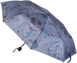 Parapluie Spider-Man imprimé à ouverture manuelle en 100% POE