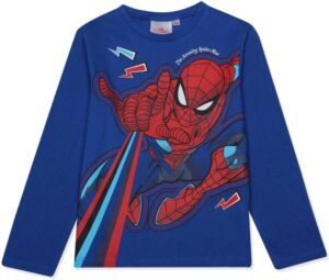 T-shirt Spider-Man à manches longues garçon en 100% coton
