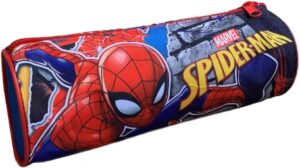 Trousse scolaire ronde rouge Spiderman (1), 22 x 8 x 8 cm