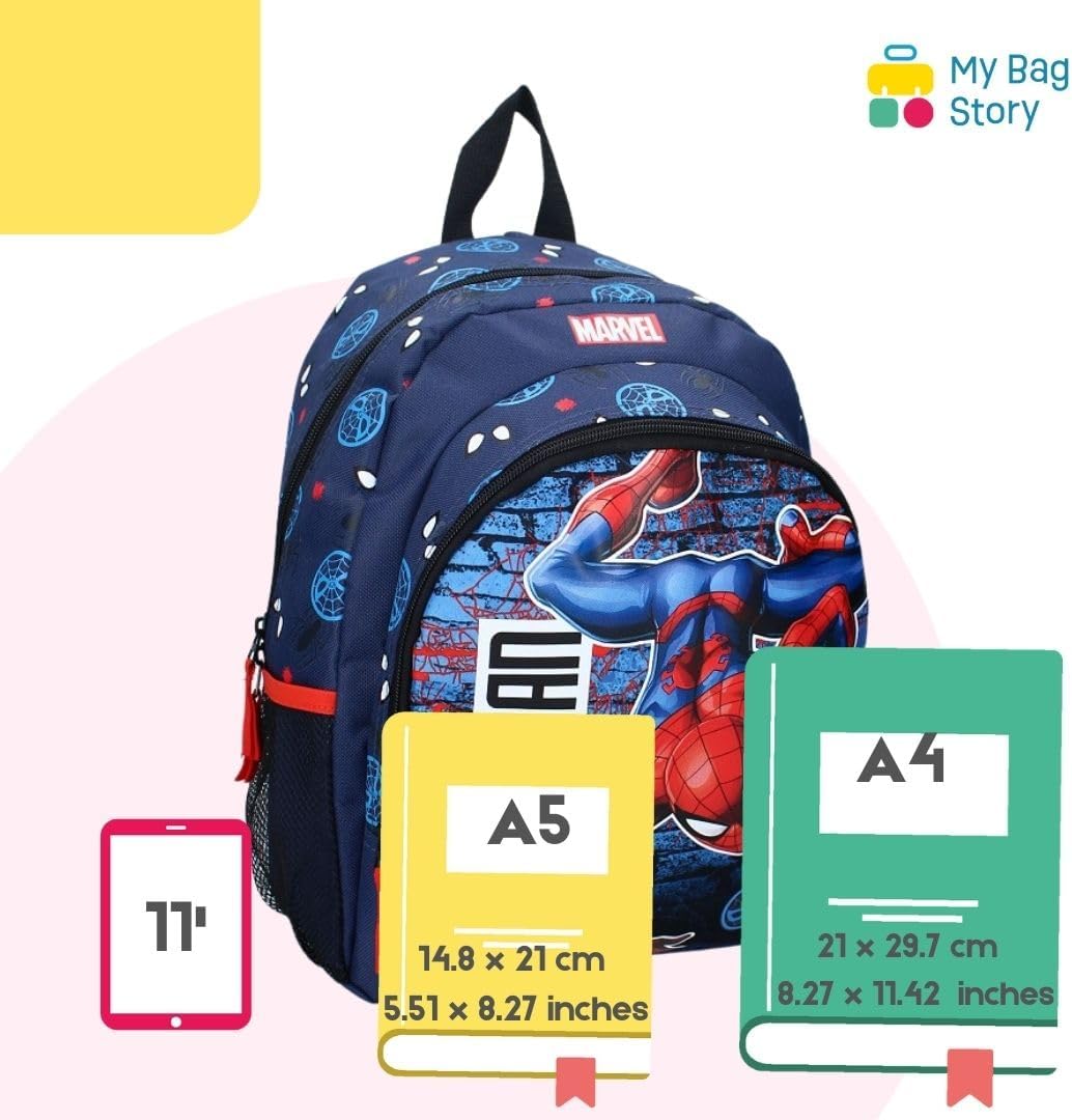 Sac à dos bleu Spiderman 35 cm pour garçon – Image 3