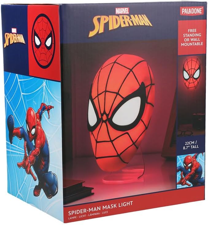 Lampe masque SPIDER-MAN Paladone avec 2 options d’alimentation – Image 7