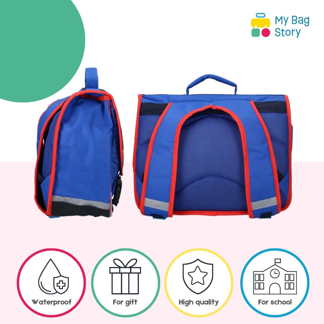 Cartable Spider-Man bleu 38 cm à 2 compartiments – Image 5