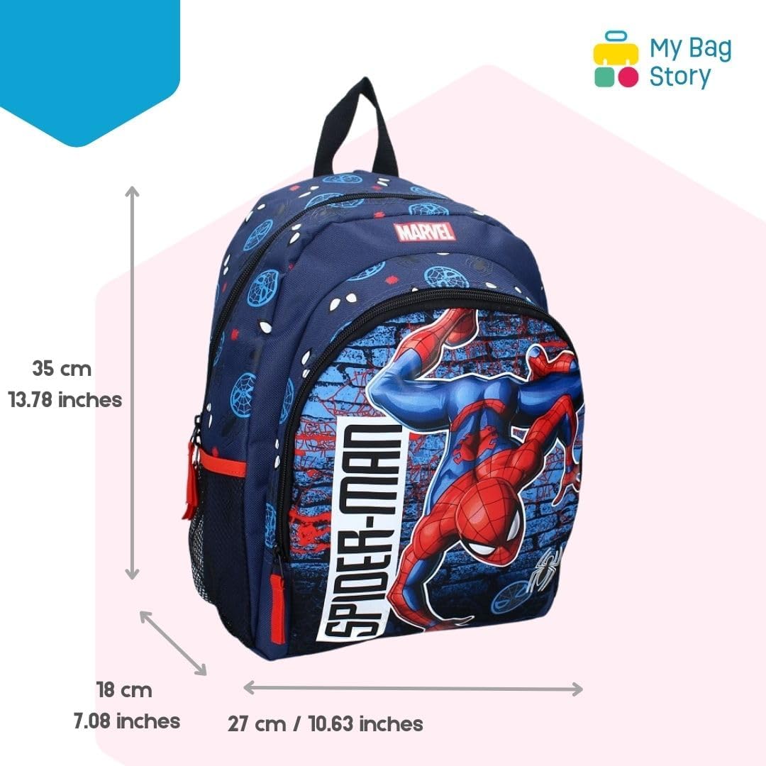 Sac à dos bleu Spiderman 35 cm pour garçon – Image 2