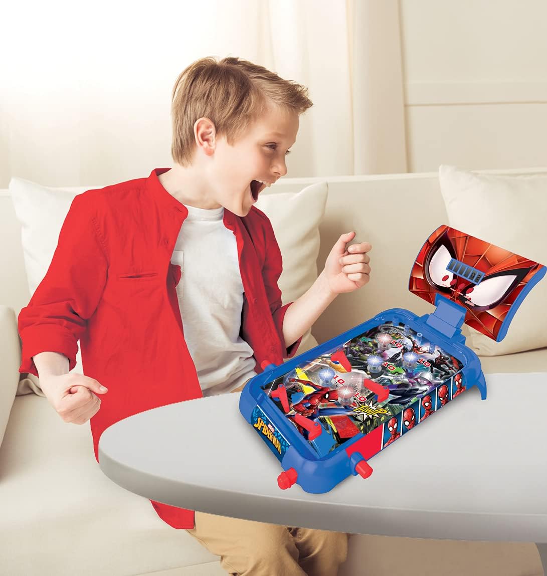 Flipper électronique de table Spider-Man Lexibook avec écran LCD – Image 4