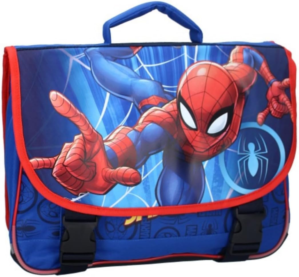 Cartable Spider-Man bleu 38 cm à 2 compartiments