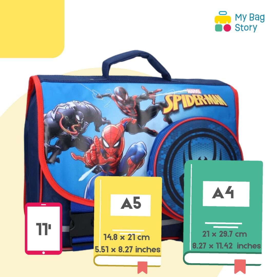 Cartable Spider-Man 37 cm à 2 compartiments pour l'école – Image 3