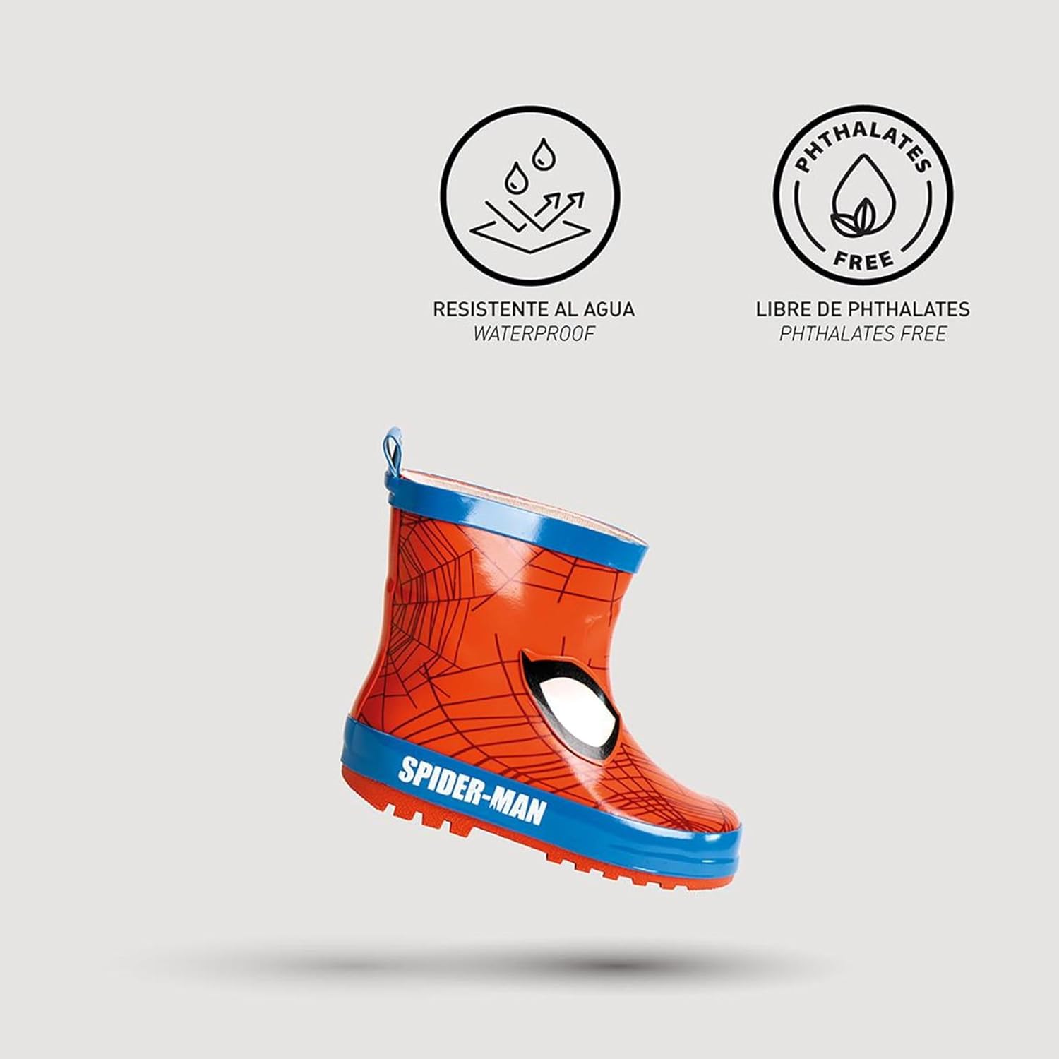 Bottes de pluie Spider-Man pour enfant antidérapantes – Image 4