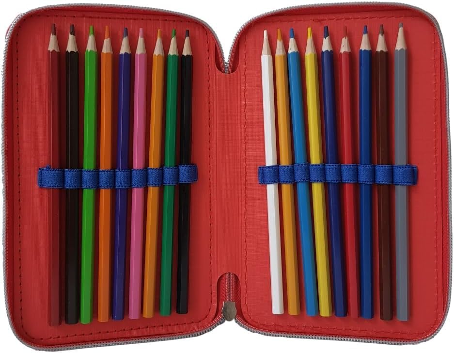 Trousse Marvel Spiderman 3 étages avec 43 pièces Giotto, bleu – Image 4