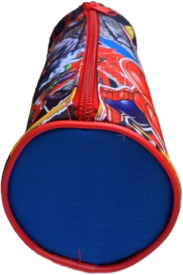 Trousse scolaire ronde rouge Spiderman (1), 22 x 8 x 8 cm – Image 2