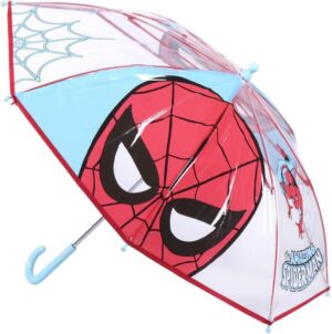 Parapluie manuel transparent Spiderman avec poignée, 42 CM