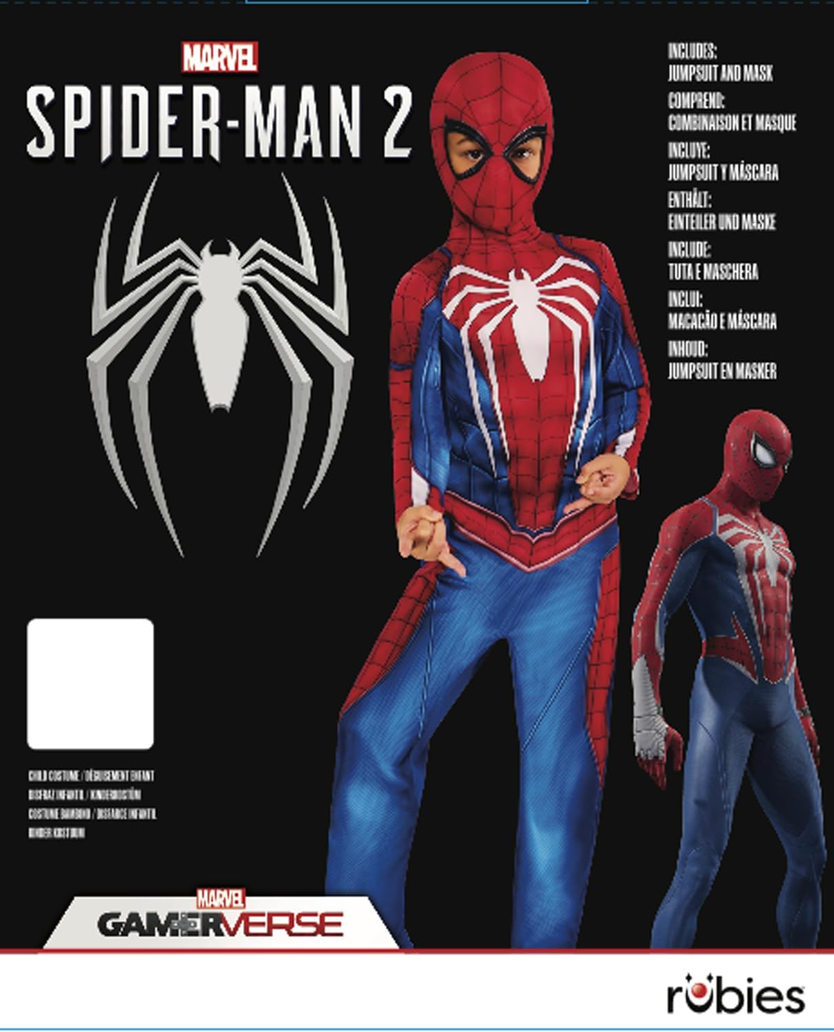 Déguisement enfant Marvel Spider-Man Gamerverse avec tailles 5-6 ans et 7-8 ans – Image 5