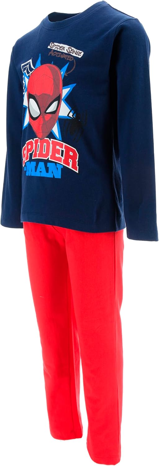 Pyjama garçon Spiderman à manches longues en 100% coton – Image 3