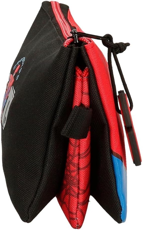 Trousse Marvel Spiderman rouge, étui triple en polyester – Image 2