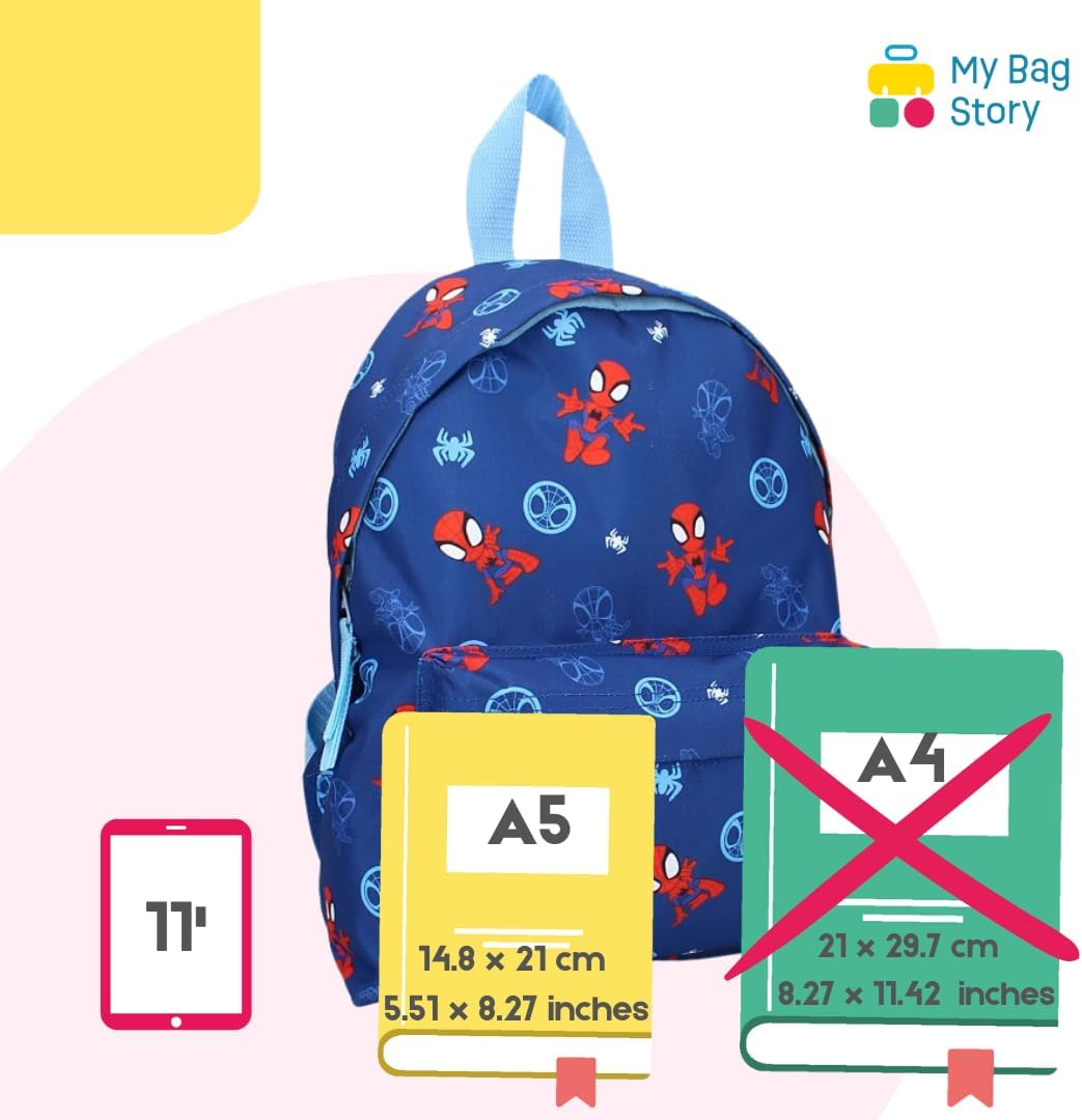 Sac à dos Spidey Spider-Man bleu 31 cm pour école et garderie – Image 3